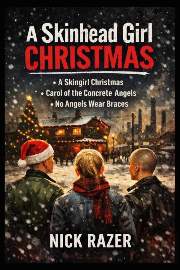 A Skinhead Girl Christmas book cover by Nick Razer